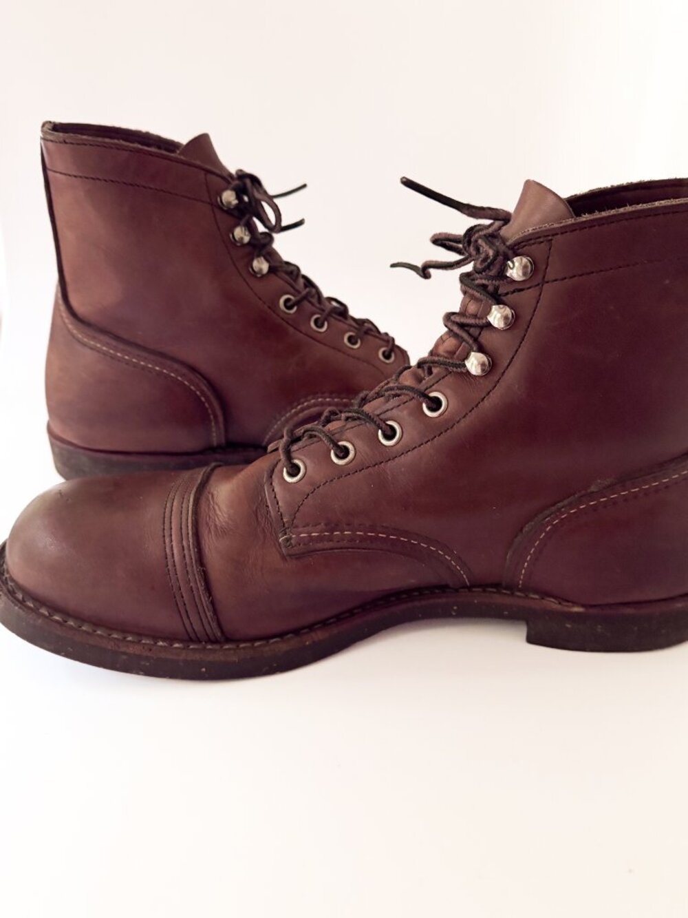 Red Wing 8111 Iron Ranger Boots Men’s 11D Amber Harness USA